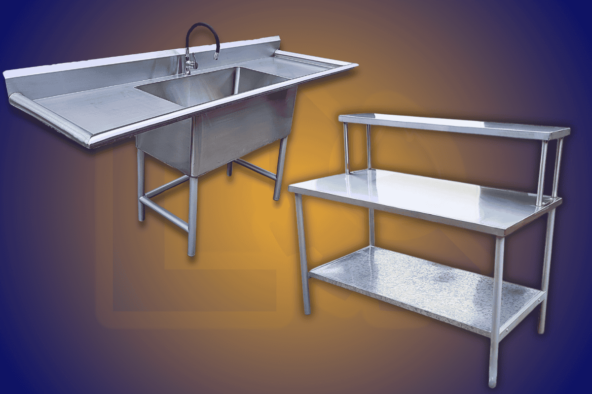 MESAS DE TRABAJO Y PANTRYS DE ACERO INOXIDABLES - INDUSTRIAS LOPEZ